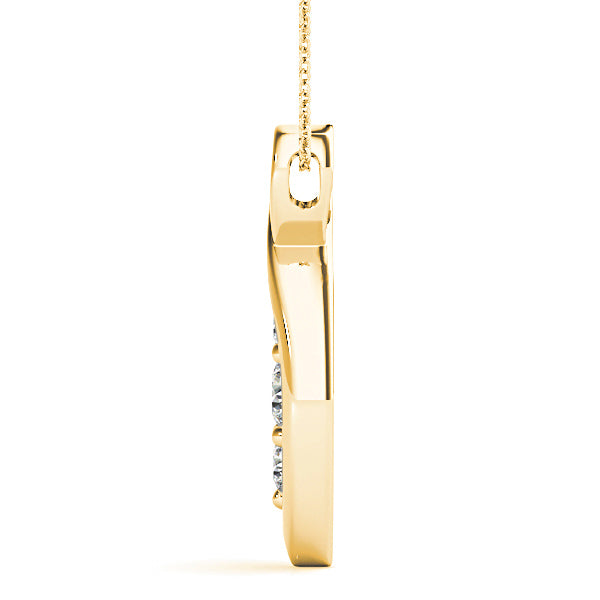 0.50 Carat Round Diamond Three Stone Pendant Necklace - Elegant Jewelry Gift for Anniversary, Wedding & Special Occasions