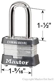 Master Lock 3KALF-8 Keyed Alike Padlock Set (3-Pack) - High Security Outdoor & Indoor Use for Lockers, Storage Units & Toolboxes