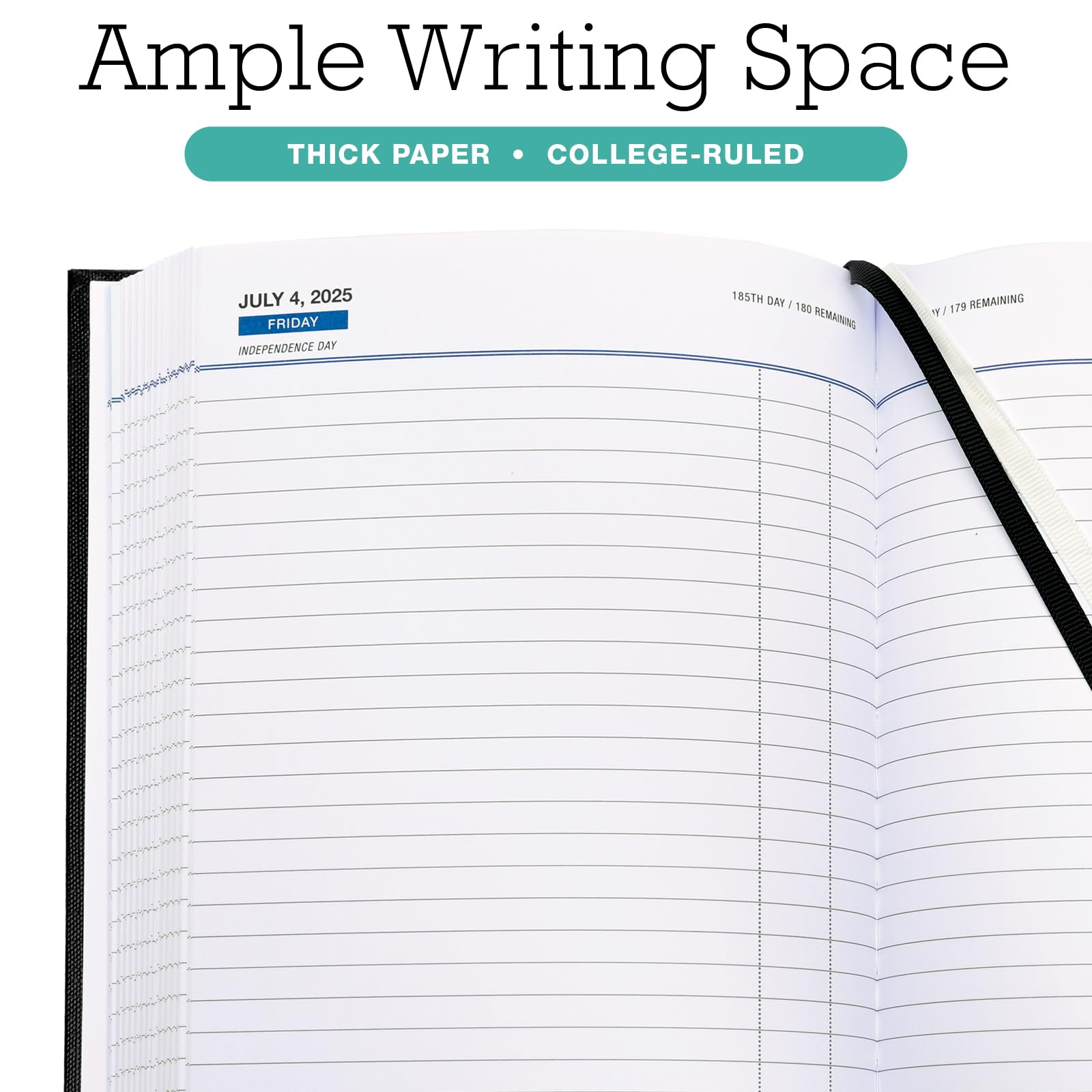 2025 Professional Hardcover Daily Planner & Journal - 6.25