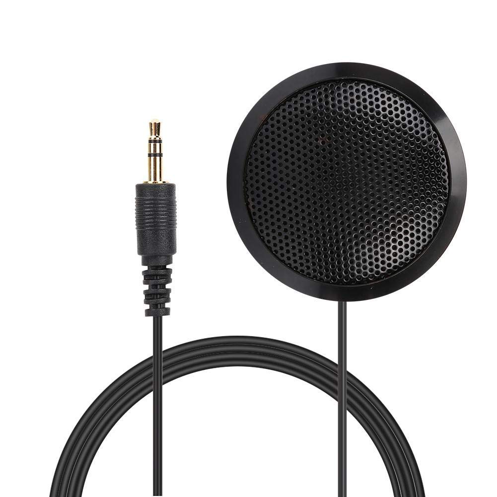 PUSOKEI USB Conference Microphone with 3.5mm Plug - Omnidirectional Computer Mic for Desktop & Laptop - Perfect for Online Meetings, Skype Calls, Podcast Recording, Gaming & Voice Chat (Home Office & Remote Work Solution)