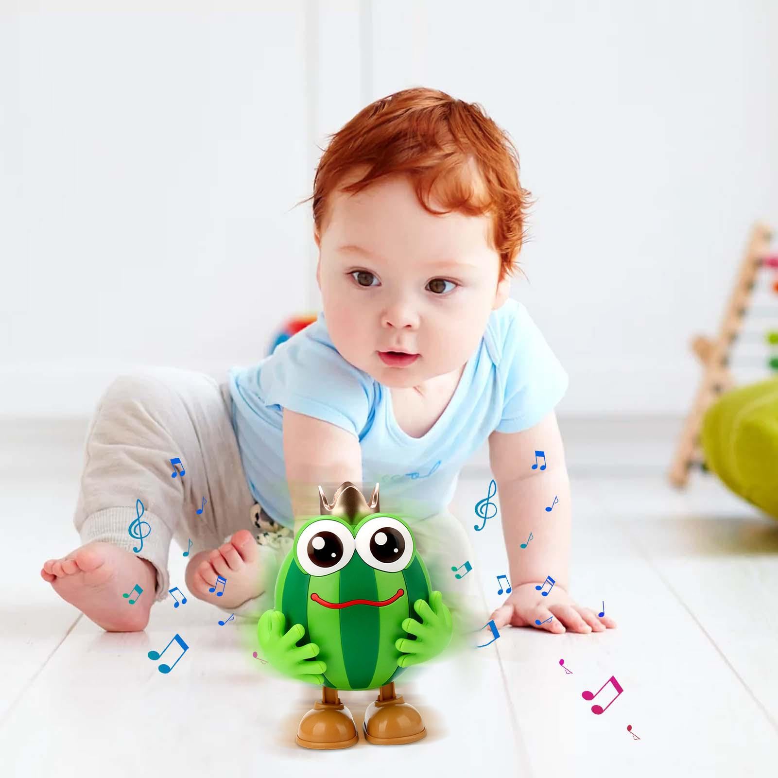Electric Dancing Watermelon Doll Toy with Music & Lights - Interactive Cartoon Watermelon Toy for Kids | Fun Party Gift, Birthday Present & Educational Playtime Activity