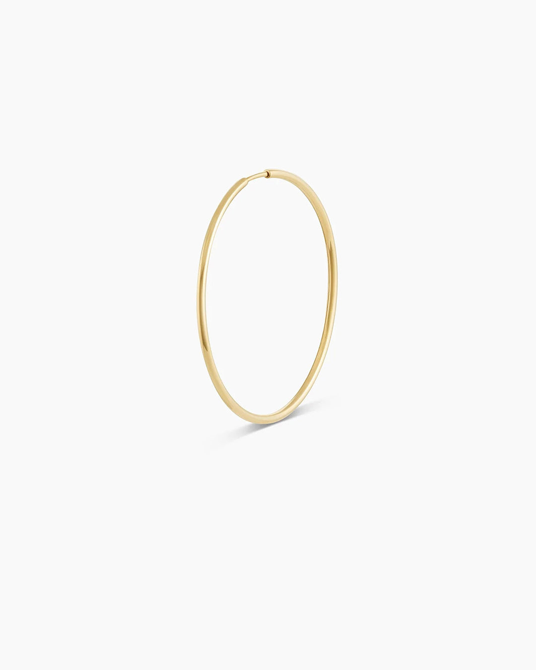 14K Gold Classic Single Hoop Earrings for Women - Dainty Everyday Hoops, Minimalist Jewelry Gift for Her - Perfect for Work, Date Night & Special Occasions