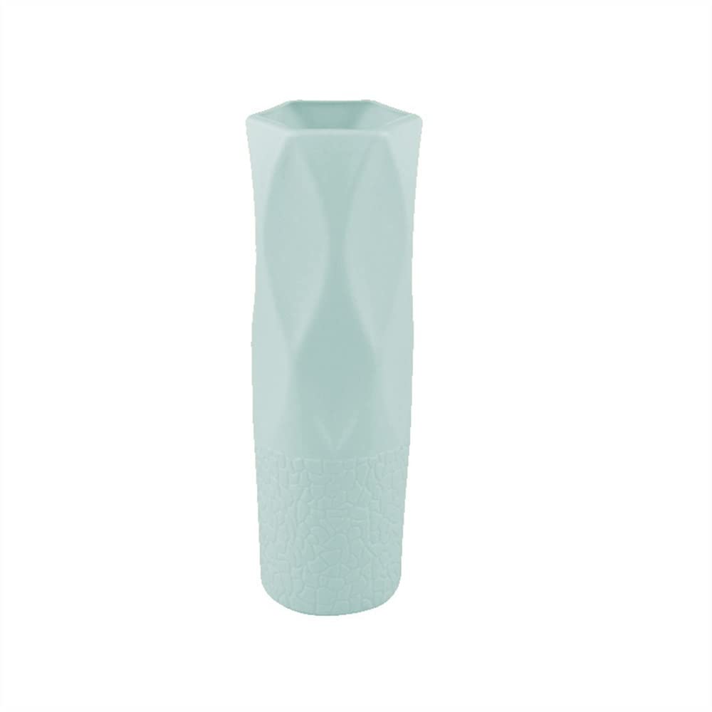 XXSLY Shatterproof Plastic Vase - Imitation Ceramic Flower Pot for Home Decor, Origami Style Decorative Vase for Living Room, Bedroom & Office (Color C) | Perfect for Fresh Flowers, Artificial Plants & Modern Interior Design
