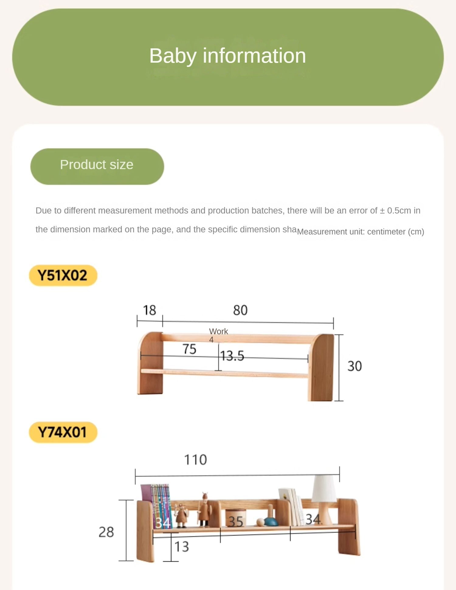 Solid Wood Beech & Oak Nordic Style Bookshelf - Modern Study Room & Home Office Storage Solution for Books & Decor