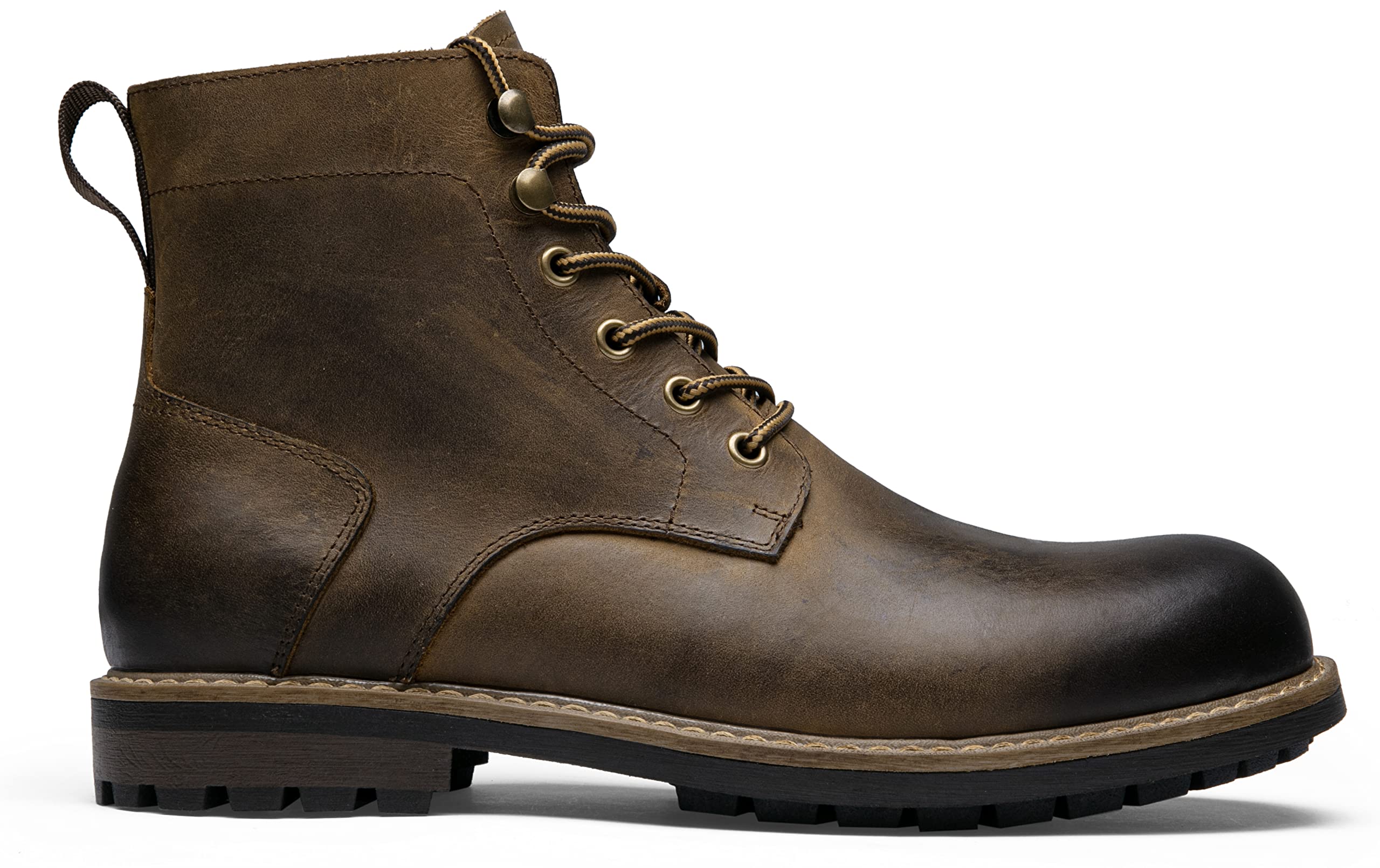Premium Jousen Men's Chukka Boots - Genuine Leather Black Ankle Boots for Casual & Business Wear | Comfortable & Stylish Footwear for Work, Travel & Outdoor Activities