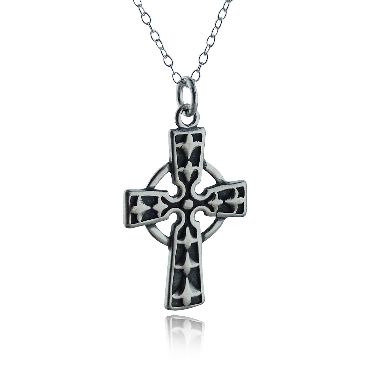 Celtic Style Sterling Silver Necklace for Women - Elegant Irish Knot Pendant Jewelry Gift for Her | Perfect for St. Patrick's Day, Weddings & Special Occasions