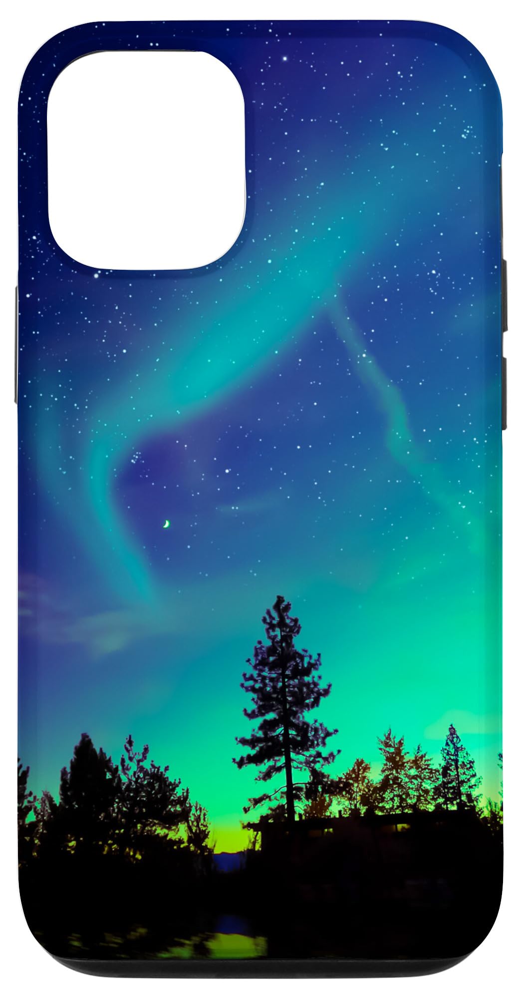 Premium Northern Lights iPhone 12/12 Pro Case - Shatterproof Protective Cover with HD Aurora Design - Perfect for Travel, Photography & Outdoor Adventures