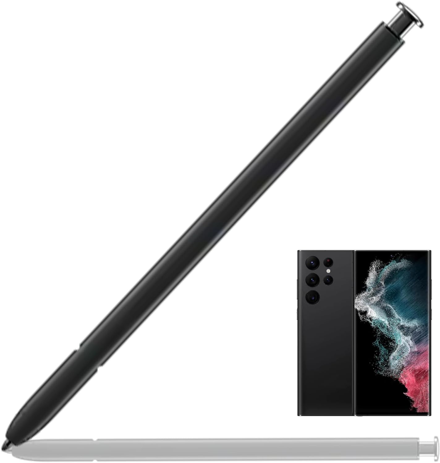 Original Galaxy S22 Ultra S Pen Replacement Stylus for Samsung Galaxy Note Series - Compatible with Galaxy S22 Ultra (Black) - Perfect for Drawing, Note-Taking & Precision Work