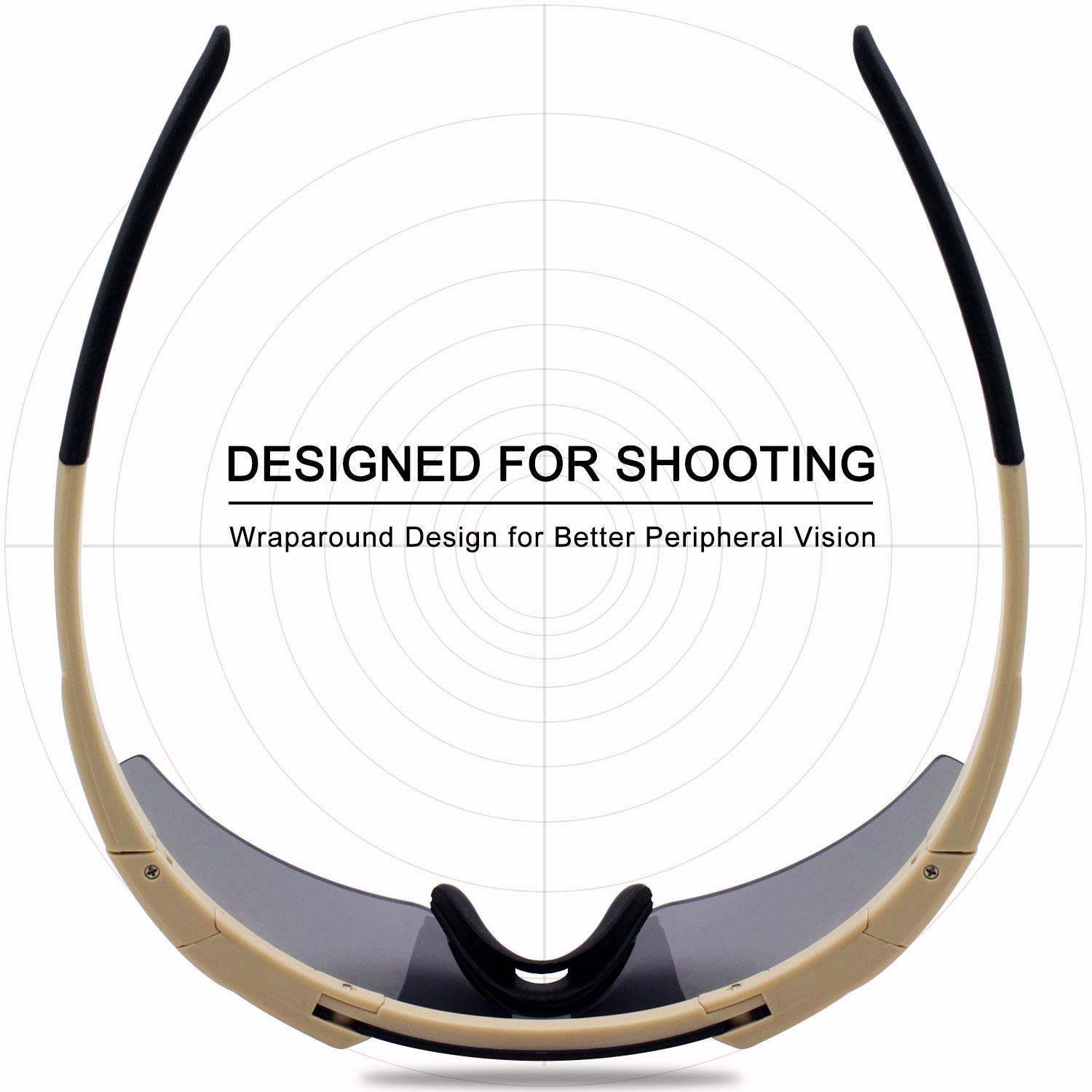 SPOSUNE Tactical Shooting Glasses - Anti-Fog, Impact Resistant with 3 Lenses for Men & Women - Perfect for Hunting & Airsoft