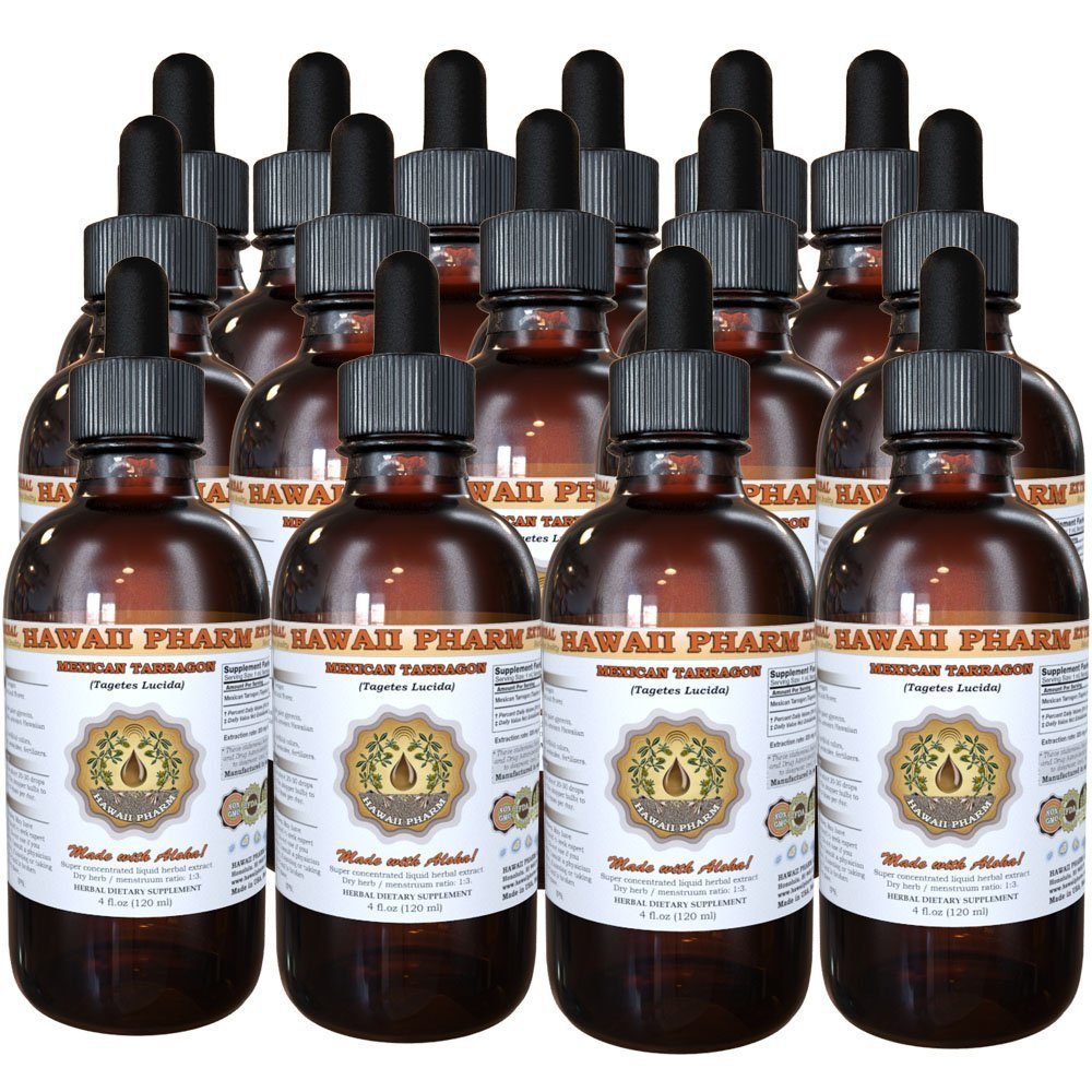 Organic Mexican Tarragon Liquid Extract (Tagetes Lucida) - 4 oz Herbal Tincture Supplement - Digestive Support & Relaxation Aid - Perfect for Tea, Smoothies & Aromatherapy