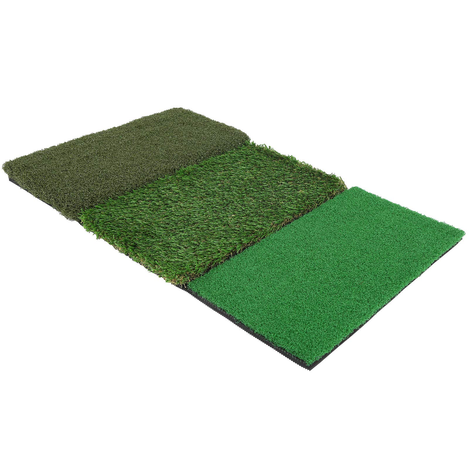 Premium Golf Practice Mat - 64x41cm PP Grass Hitting Mat with 3 Wear-Resistant Surfaces for Indoor/Outdoor Home Golf Training | Perfect for Backyard, Garage & Driving Range Practice