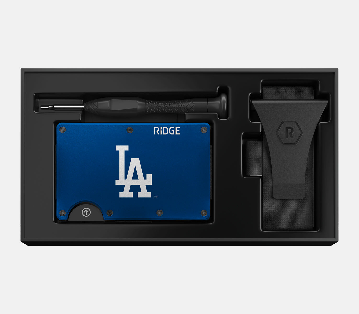 Ridge Wallet for Men - Slim RFID Blocking Front Pocket Wallet - Los Angeles Dodgers Edition | Perfect for Everyday Carry, Travel & Sports Fans