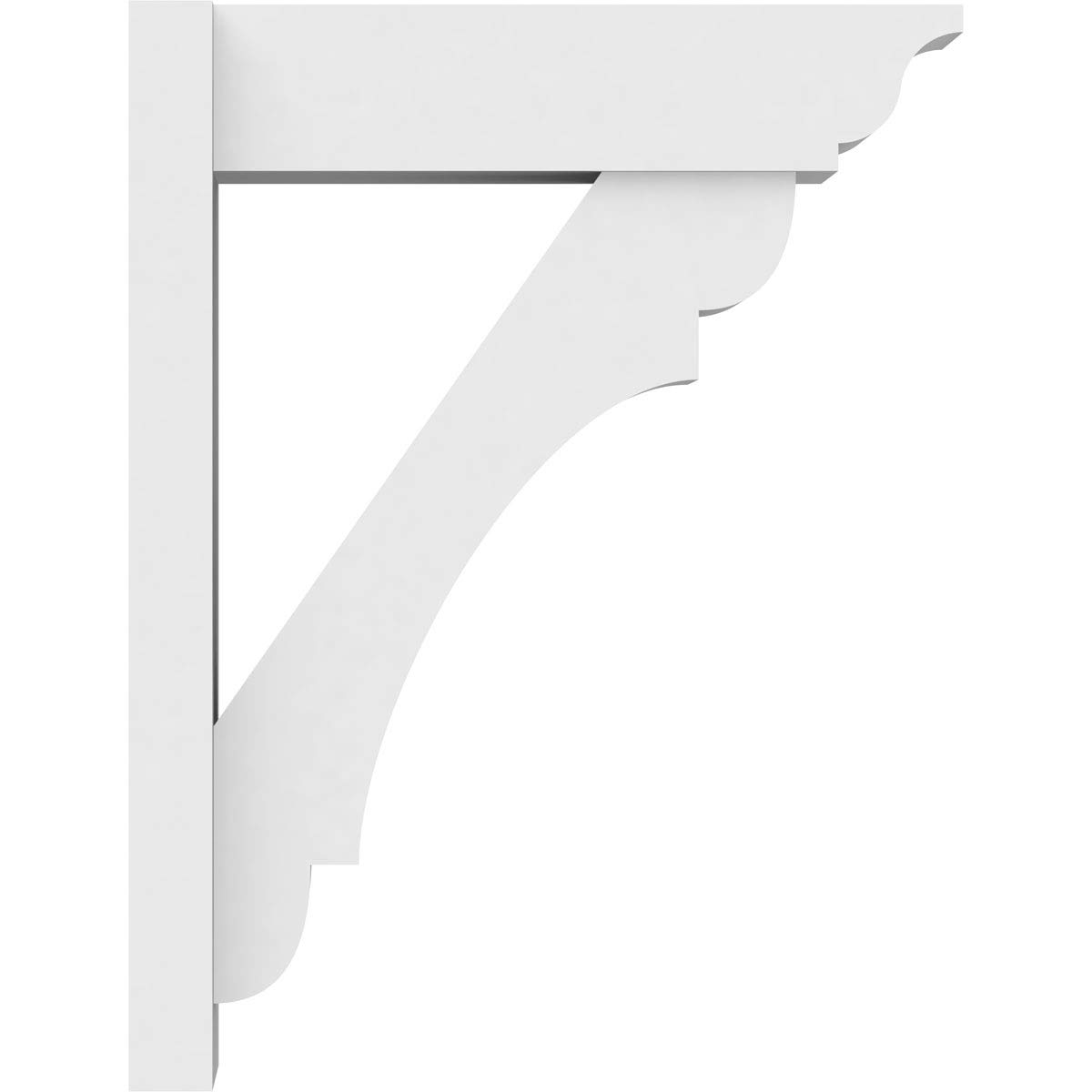 Ekena Millwork OUTP07X20X26OLY01 White PVC Outlooker - 7