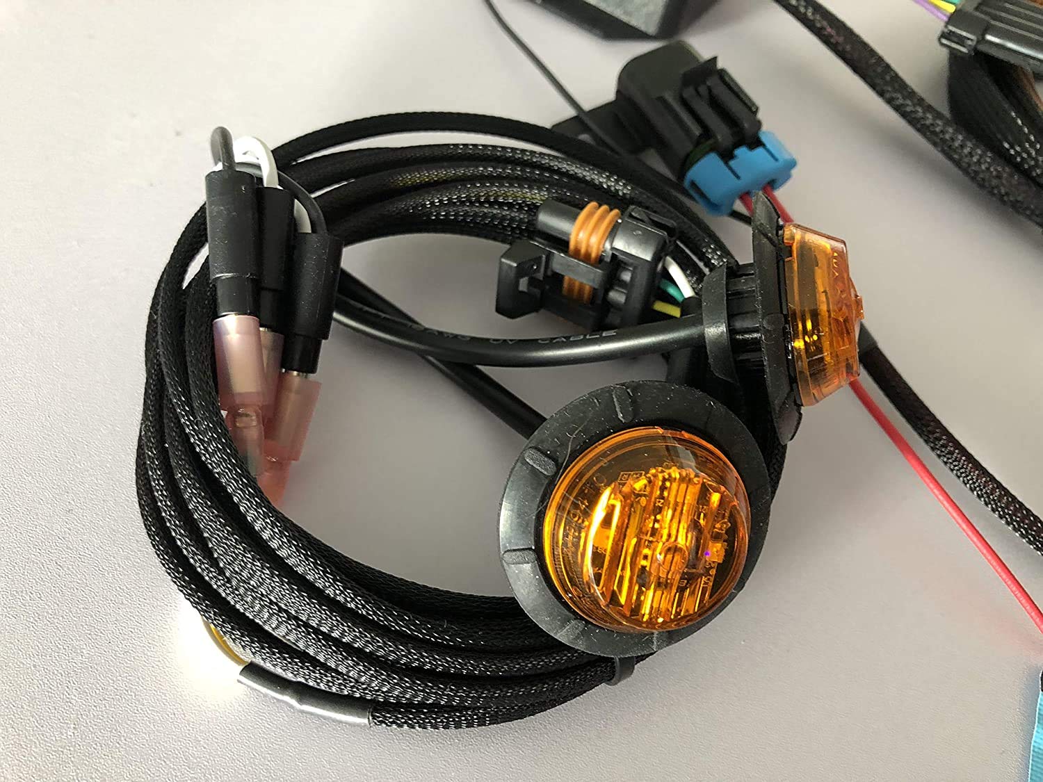 XTC Plug & Play Turn Signal System for Mahindra Roxor UTV (2019-2020) - TSS-ROX-M6 Black - Easy Installation & Enhanced Safety for Off-Road Adventures
