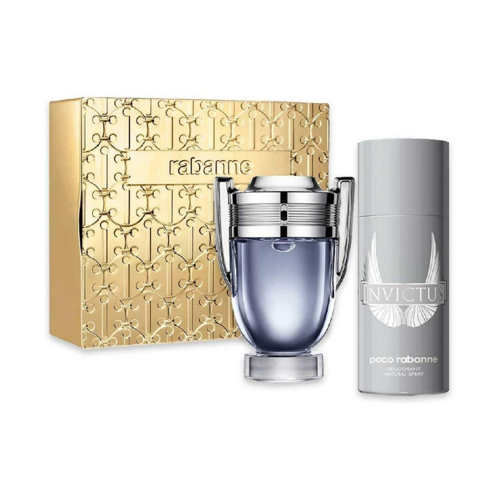 Invictus 2 Piece Eau De Toilette Spray for Men - 100ml Luxury Cologne Set - Perfect for Gifts, Date Nights & Special Occasions