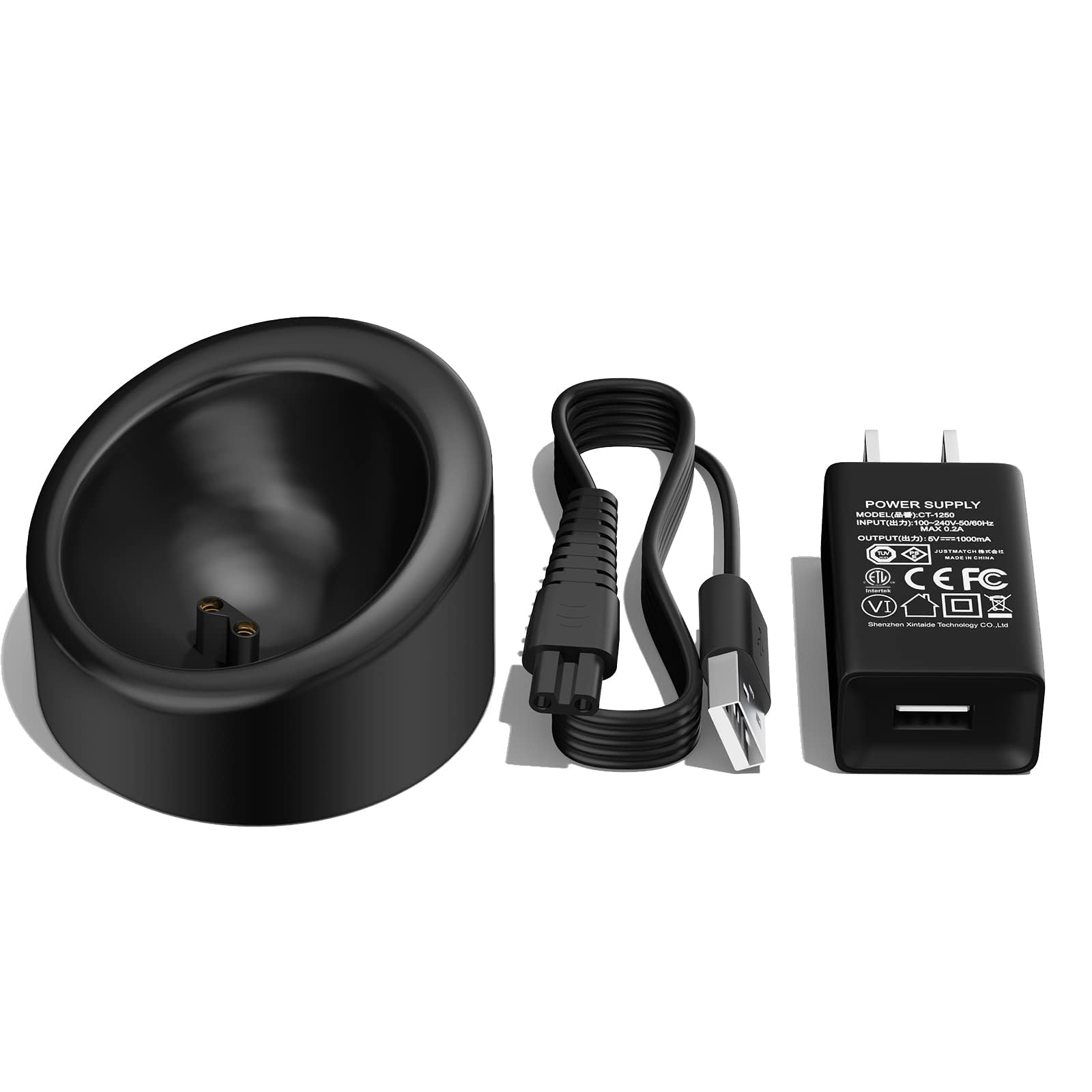 MANSCAPED Charging Dock Replacement - Compatible with Lawn Mower 3.0/2.0 Electric Groin Hair Trimmer & Weed Whacker Nose/Ear Trimmer - Power Cord Adapter - Perfect for Home Grooming & Travel Use