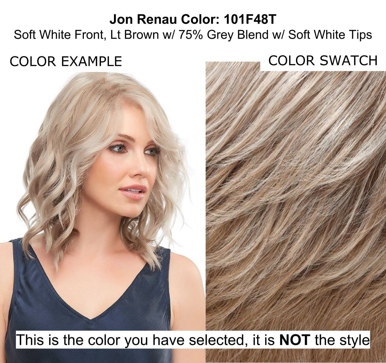 Jon Renau Cameron Lite Synthetic Wig Bundle - 4 Items (101F48T Color) with Christy's Wigs Q&A Booklet, BeautiMark Shampoo & Wide Tooth Comb - Perfect for Daily Wear, Cosplay & Hair Loss Solutions