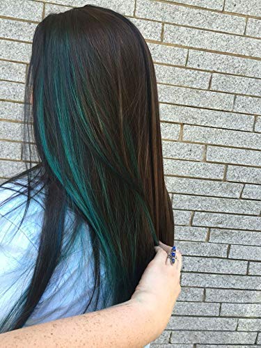 Wizme Clip-In Hair Extensions for Women - Set of 2 Colored Hair Pieces (Pack of 1) - Perfect for Volume, Length & Styling for Parties, Weddings & Daily Wear