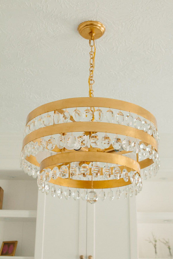 Sarahi Chandelier - Elegant Crystal Ceiling Light Fixture for Dining Room, Living Room & Bedroom | Modern Home Decor Lighting for Weddings & Interior Design