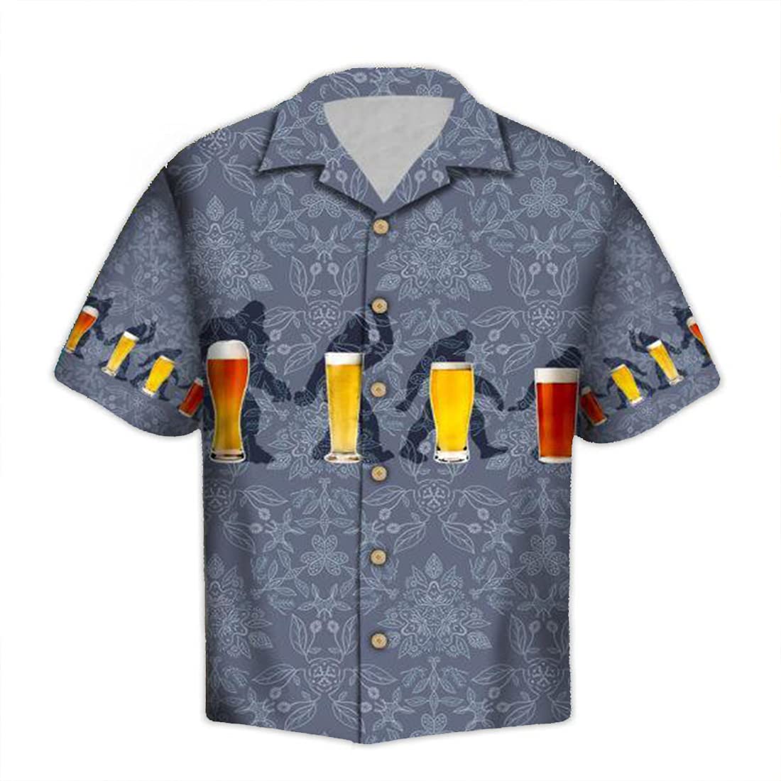 Men's Hawaiian Shirts - Tropical Print Short Sleeve Button Down Shirts for Summer Beach Vacation & Luau Party | American Aloha Style Casual Wear