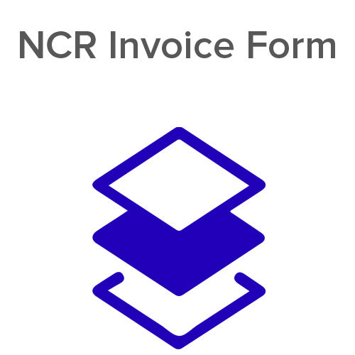NCR Invoice Form - Carbonless Duplicate Copy for Business Receipts, Orders, and Billing | Perfect for Retail, Restaurants, and Office Use