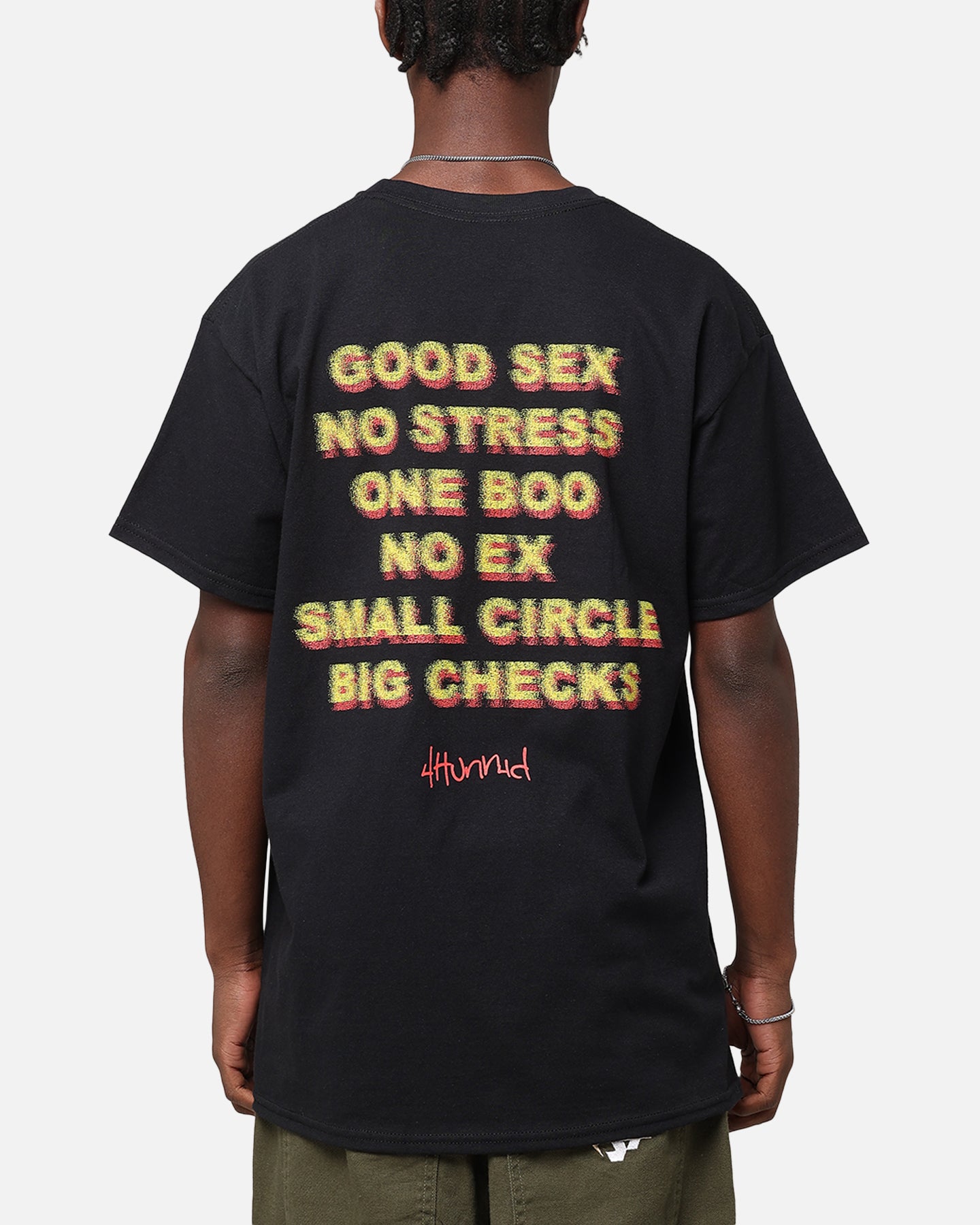 4HUNNID Good Sex Graphic T-Shirt for Men - Black Cotton Tee - Streetwear Fashion, Urban Style, Casual Outfit for Parties, Dating & Nightlife