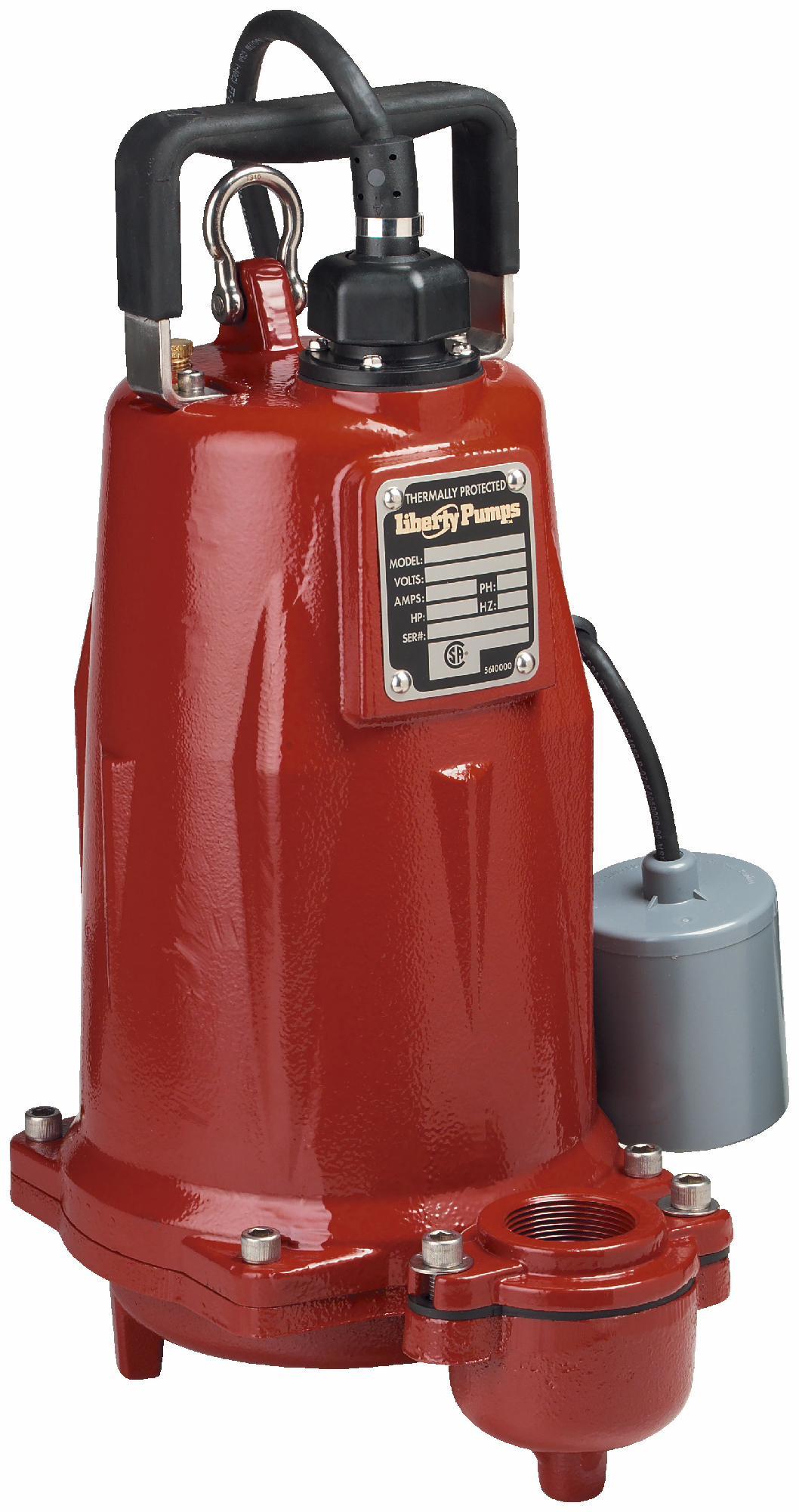 1.5 HP High Head Effluent Pump - 1 Phase 208-230V Automatic with 25ft Cord - Model FL152A-2 by Liberty Pumps - Ideal for Basement Drainage, Septic Systems & Wastewater Removal