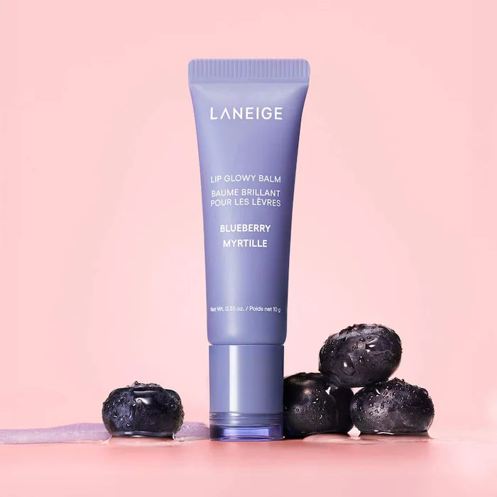 LANEIGE Lip Glowy Balm - Hydrating Lip Balm with Vitamin C for Soft, Plump Lips | Day & Night Moisturizing Lip Care for Dry, Chapped Lips | Perfect for Makeup Prep & Daily Hydration