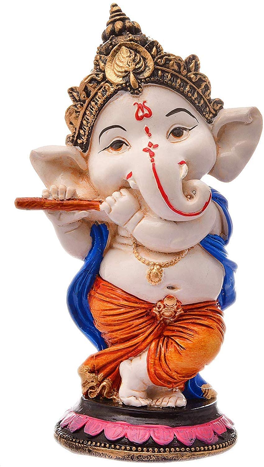Ganesha Statue for Home & Office Decor - Elegant Hindu God Idol Showpiece, Perfect for Wedding & Housewarming Gifts | Spiritual Decor for Living Room, Desk & Meditation Space
