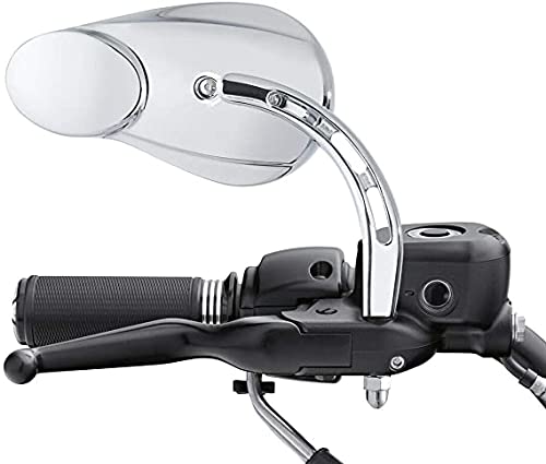 Harley Davidson Split Vision Rearview Mirrors - Chrome Fit for Touring, Road King, Street Glide, Electra Glide Ultra Classic FLHTCU, Fat Boy, Sport Glide XG750/XG500 & Sportster | Enhanced Safety & Style for Cruiser & Touring Motorcycles