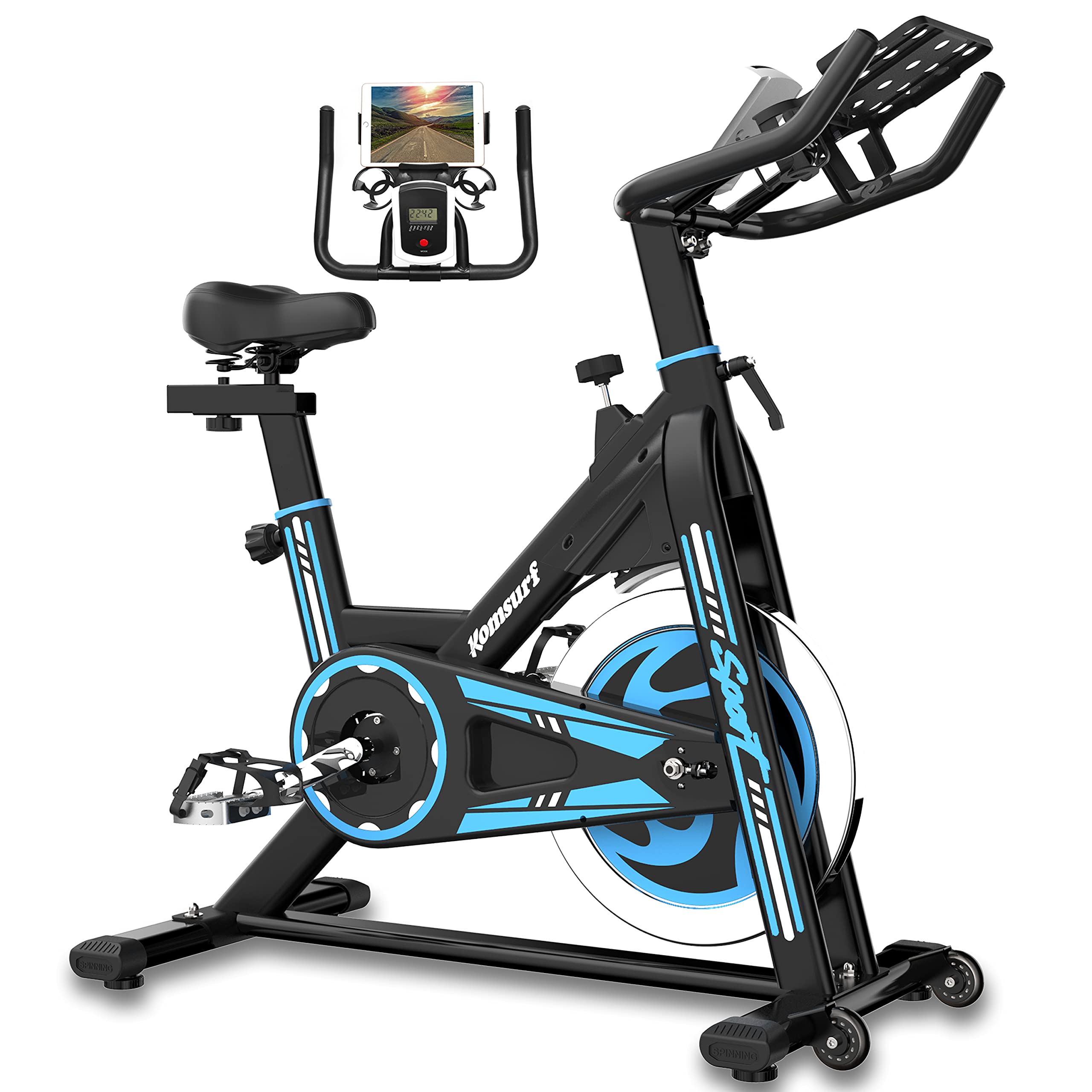 GOFLYSHINE Stationary Exercise Bike for Home - 35 LBS Flywheel Indoor Cycling Bike for Cardio & Gym Workouts | Perfect for Home Fitness, Weight Loss & Low-Impact Training