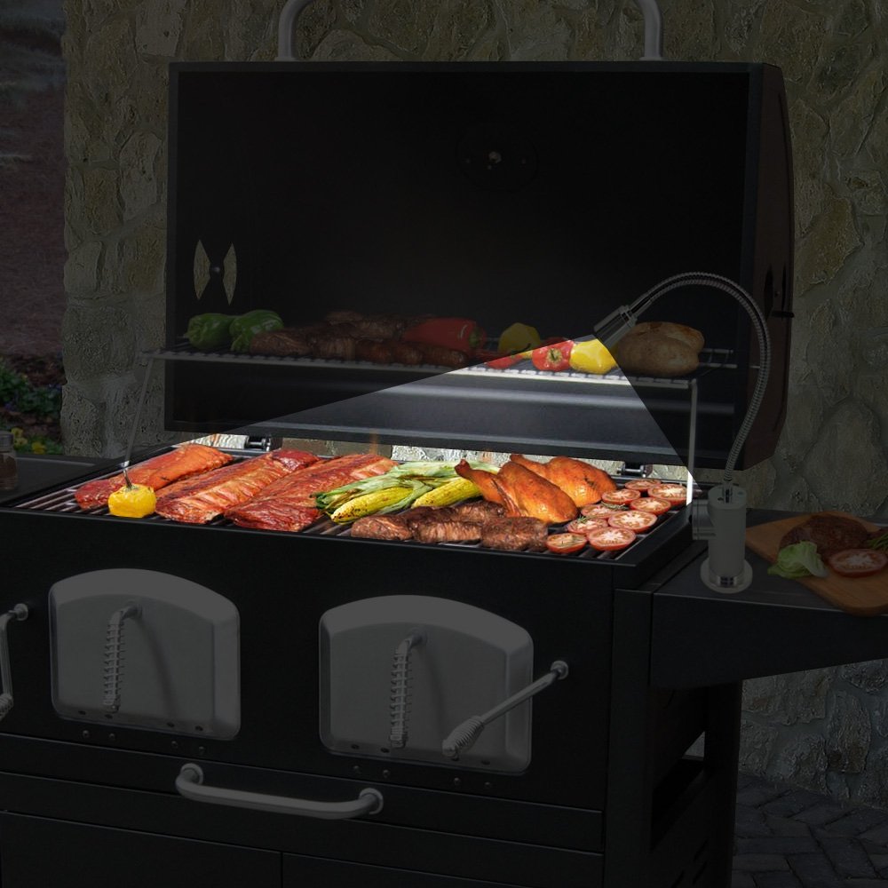 LED GrillLite Magnetic BBQ Light - Bright Work Task Light for Outdoor Cooking, Camping, and Nighttime Grilling