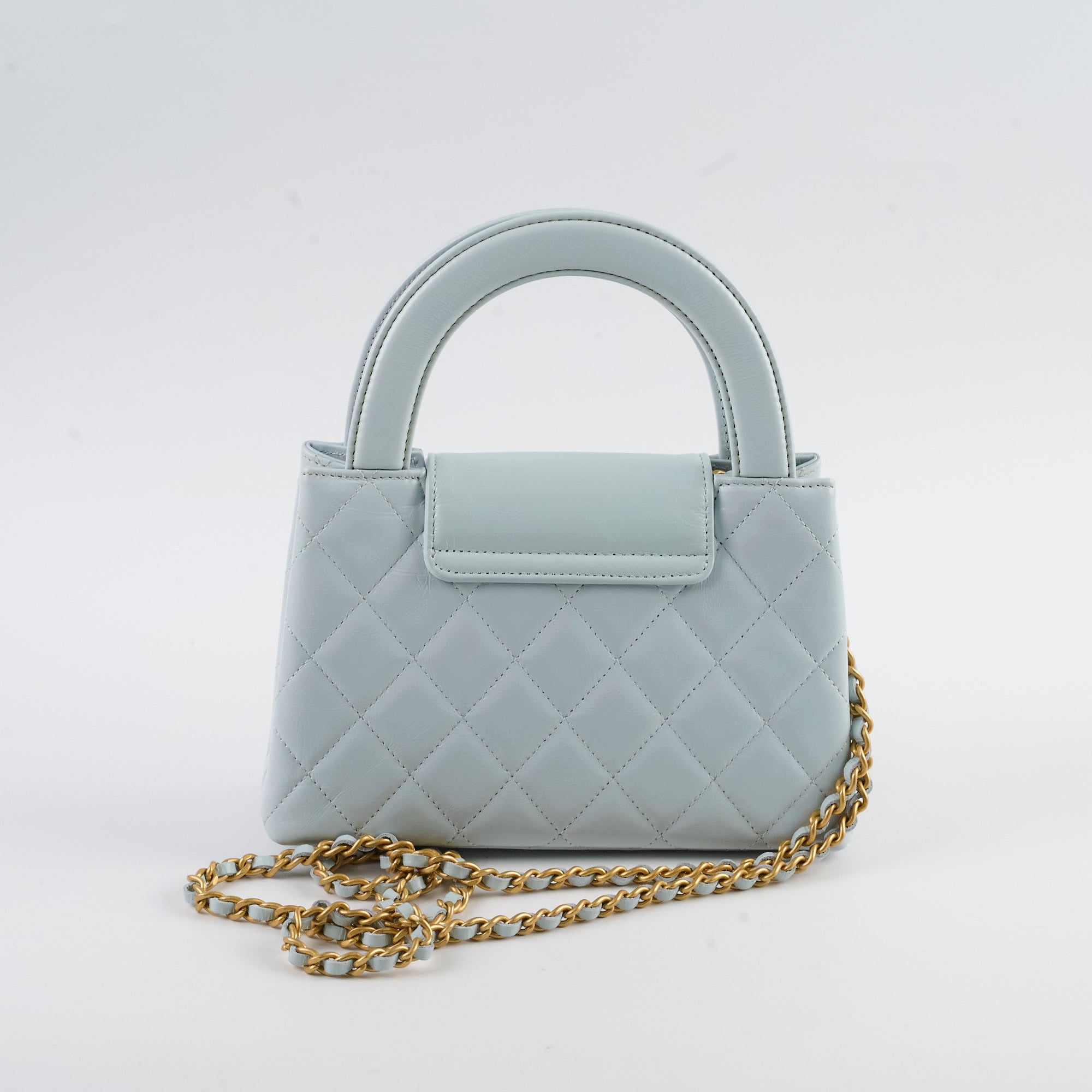 Authentic Chanel Mini Kelly Bag in Blue Calfskin with Microchip - Luxury Crossbody Purse for Women, Perfect for Date Nights & Special Occasions