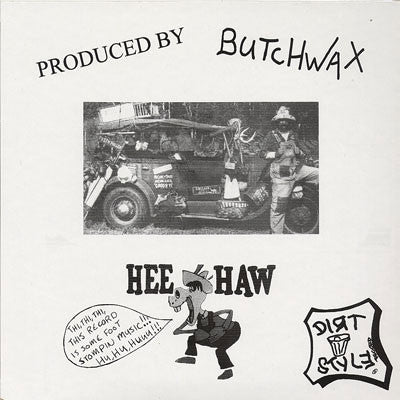 Butchwax Hillbilly Brayks 12 HBB001 Dirt Style Records - Vintage Vinyl Record for Music Collectors & DJs - Perfect for Retro Music Nights & Home Decor