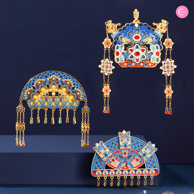 The Palace Museum Phoenix Crown Magnetic Refrigerator Decor - Chinese Cultural Fridge Magnet for Home, Office & Kitchen Organization