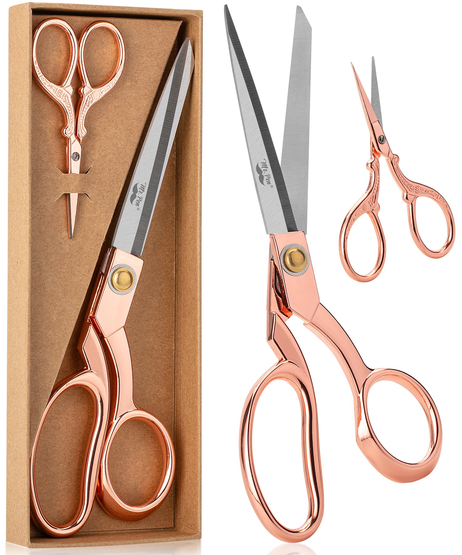 Premium Stainless Steel Fabric & Embroidery Scissors Set - 8.5