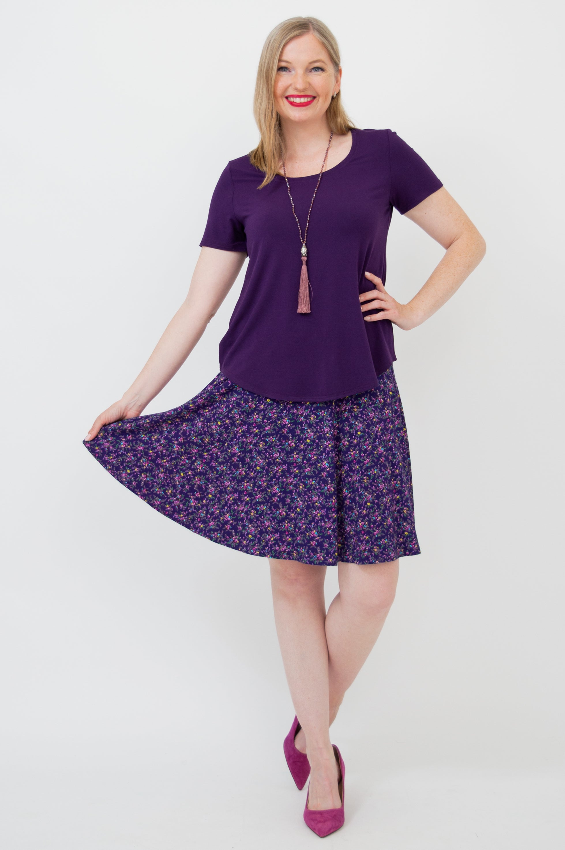 Aly Skirt - Soft & Comfortable Bamboo Fabric Women's Skirt for Casual Wear, Office & Summer Outfits