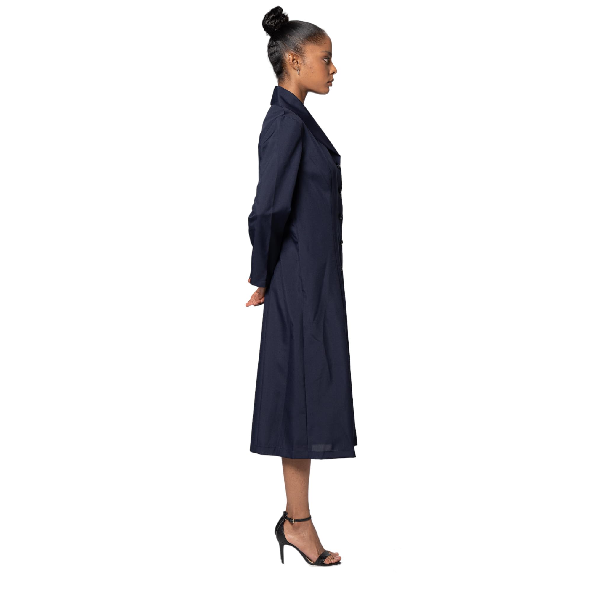 Elegant Women's Button Front Clergy Dresses - Church Robes & Choir Uniforms for Pastors, Ministers & Worship Leaders | Sunday Services, Weddings & Religious Ceremonies | Style G11674 | Perfect for Church Services, Choir Performances, Formal Events & Daily Ministry Wear