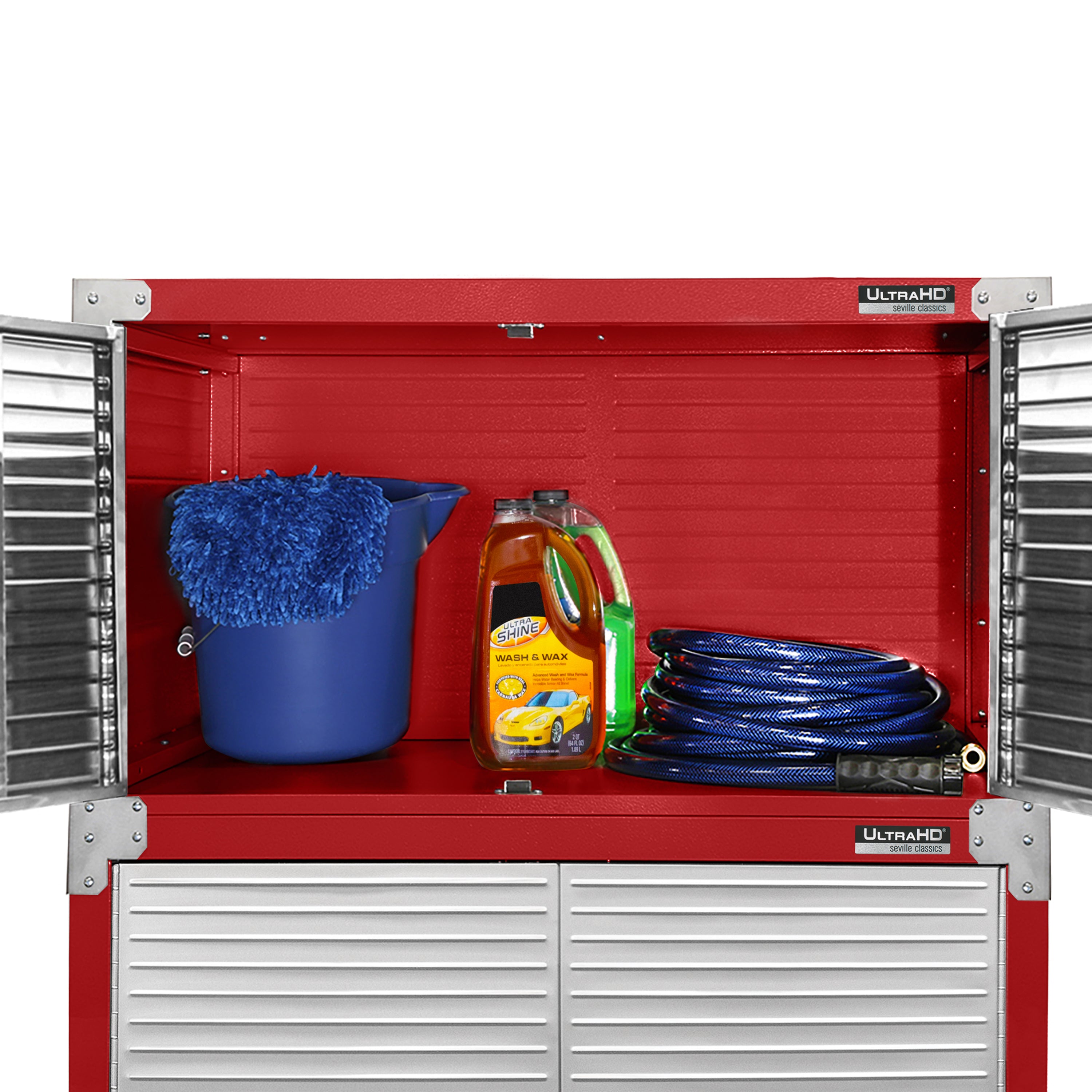 UltraHD® 2-Piece Storage Cabinet Set - Modern Organizer for Home, Office & Garage - Perfect for Closet Organization & Space Saving Solutions