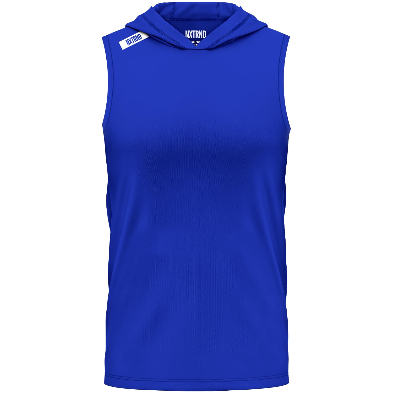 Nxtrnd Team Men's Lightweight Sleeveless Hoodie - Breathable Polyester Blend Workout Top for Gym, Running & Outdoor Activities