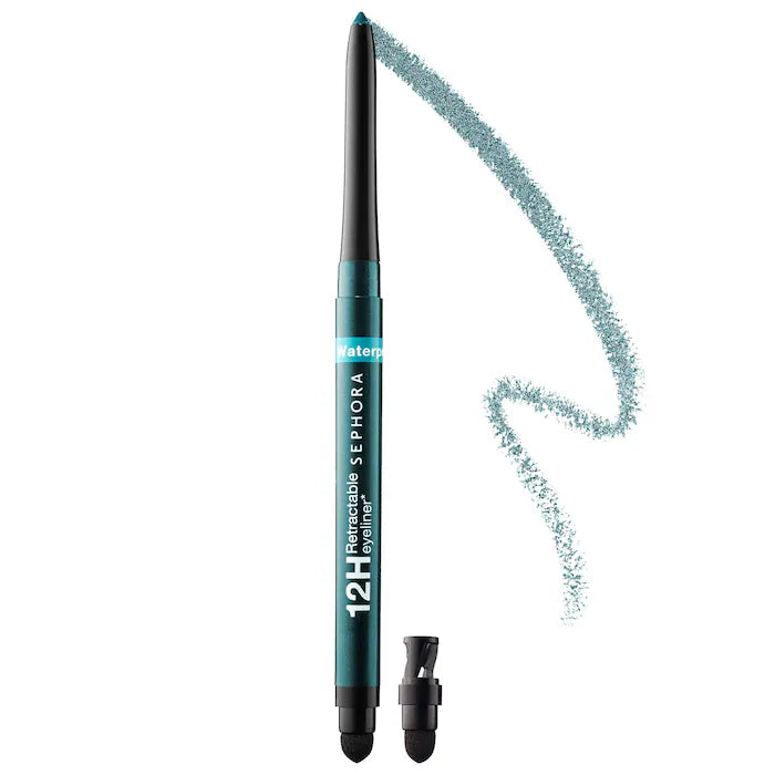Waterproof 12HR Retractable Eyeliner Pencil - Long Lasting Smudge Proof Eye Liner for Sensitive Eyes | Perfect for Daily Makeup, Party Looks & Professional Use - Sephora Collection