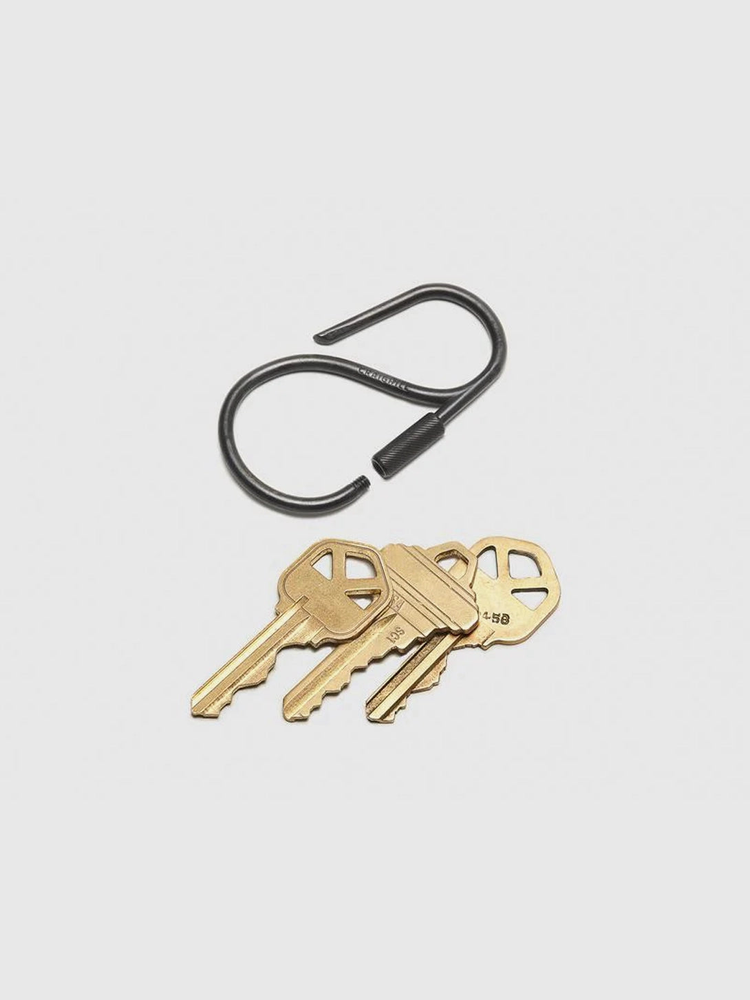 Mtp0110A Offset Keyring - Durable Stainless Steel Key Chain for Home, Office, and Travel - Perfect for Organizing Keys, IDs, and Small Essentials