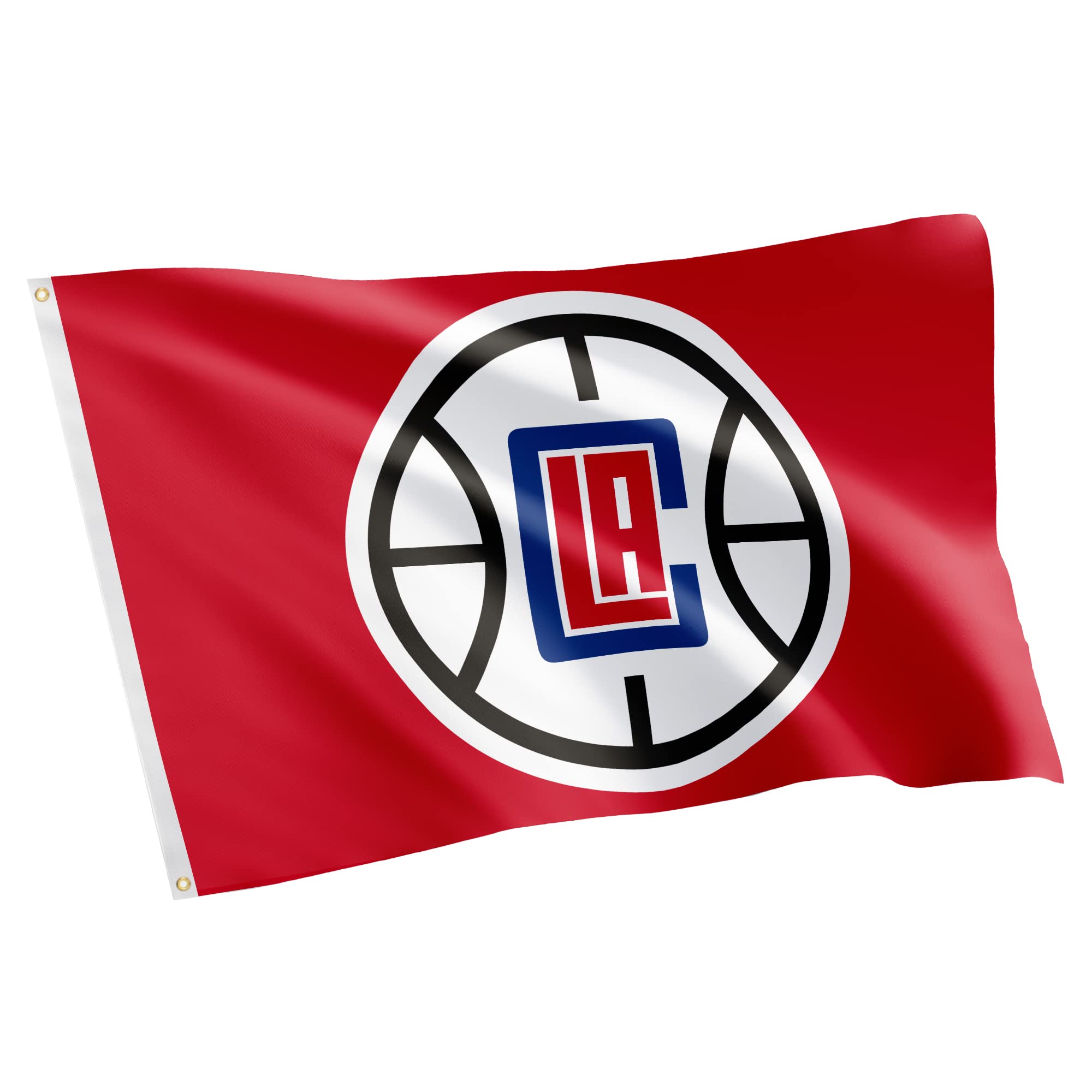 LA Clippers NBA Team Flag 3x5 ft - 100% Polyester Desert Cactus Design for Indoor & Outdoor Use - Perfect for Game Day Decor, Fan Cave, Sports Room, and Backyard Parties