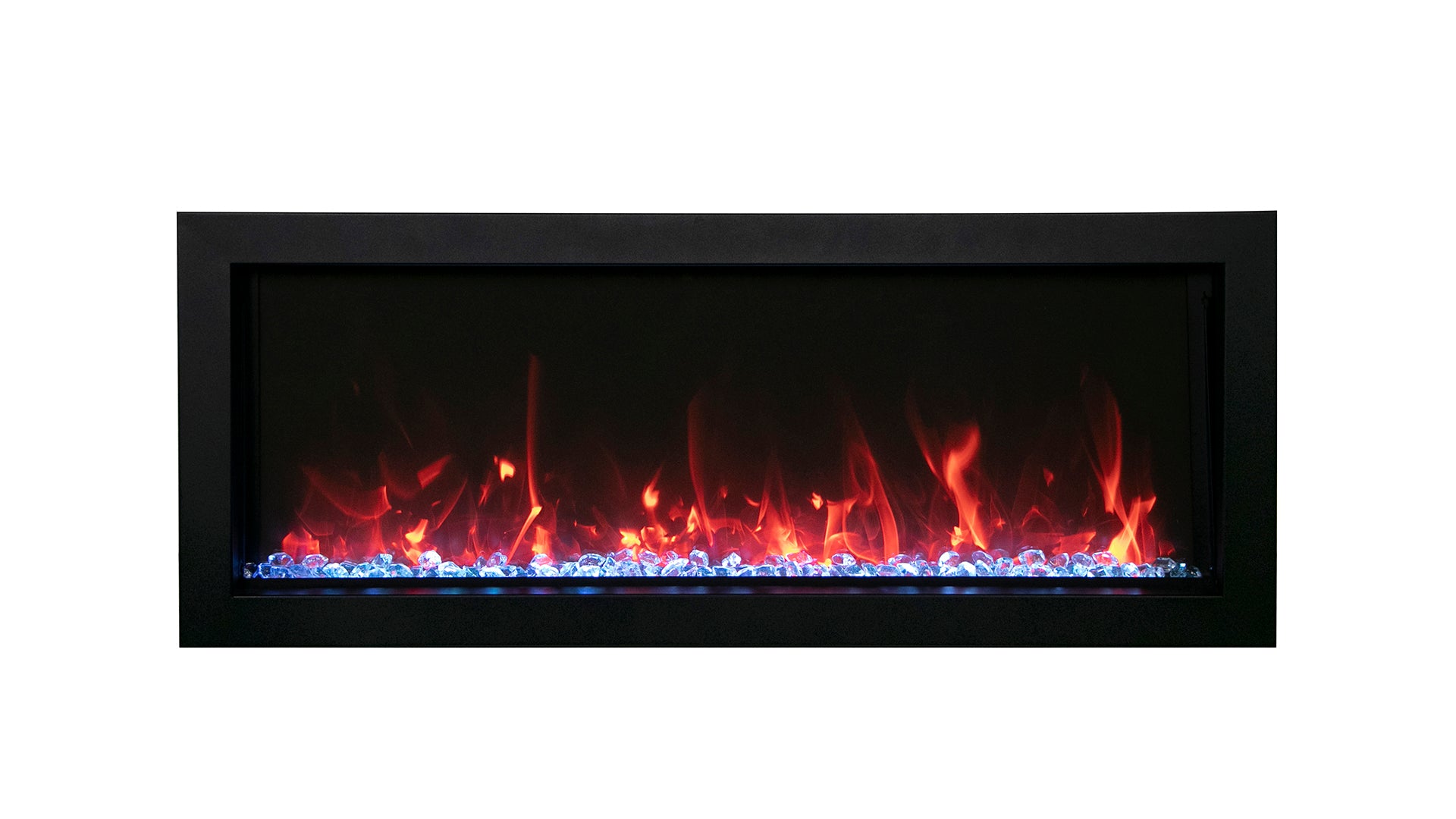 Amantii BI 40 SLIM OD Smart Electric Fireplace - Indoor/Outdoor Linear Design for Modern Homes | Perfect for Living Rooms, Patios & Decks