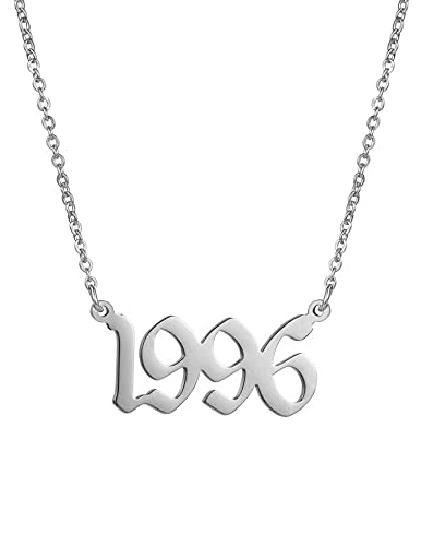 Year Necklace Silver-1996