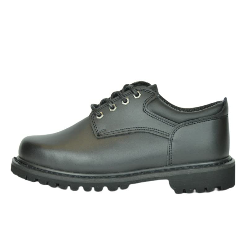 4'' Men's Work Oxford Shoes - Durable Construction Safety Shoes for Work, Black - Ideal for Construction Sites, Warehouse & Outdoor Labor