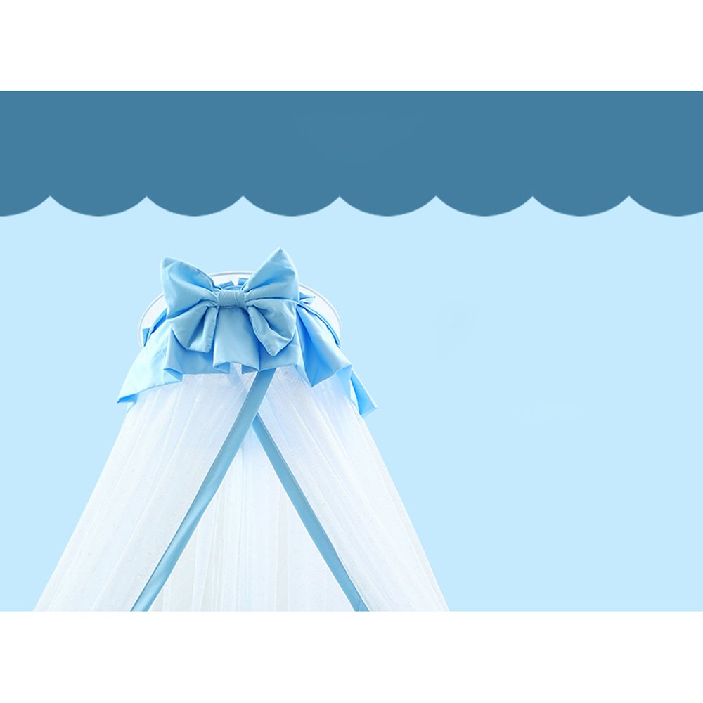 Breathable Crib Netting & Bed Canopy for Kids - Blue Mosquito Net for Baby Cribs & Toddler Beds | Nursery Decor & Bedroom Protection from Insects