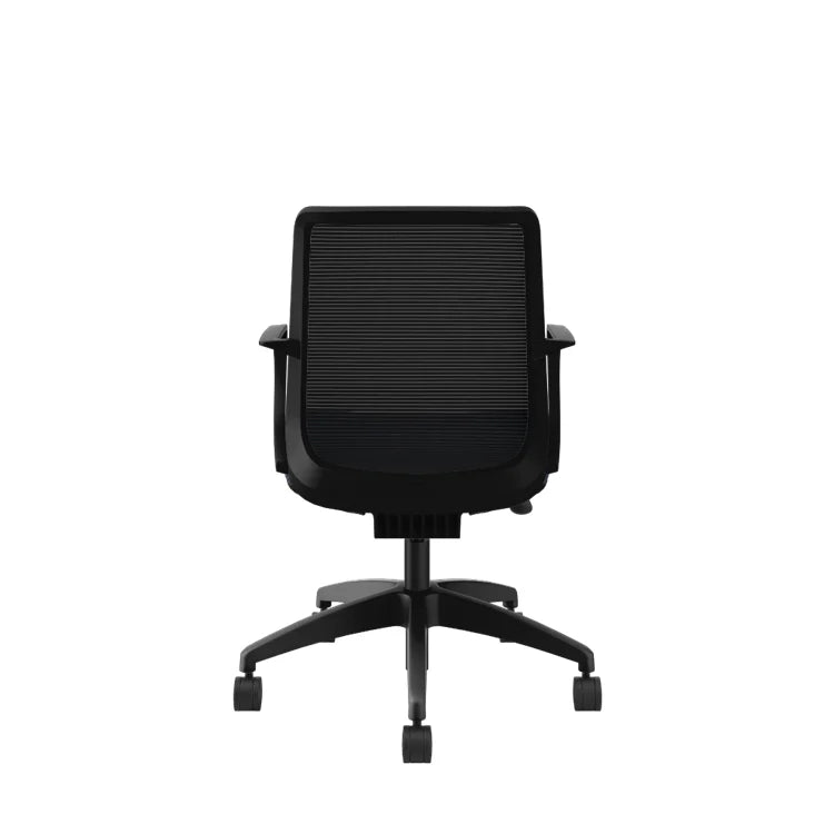 Ergonomic Cliq Office Chair with Synchro Tilt Mechanism - Basalt Fabric & Black Designer Frame for Home Office, Gaming, and Workspace Comfort