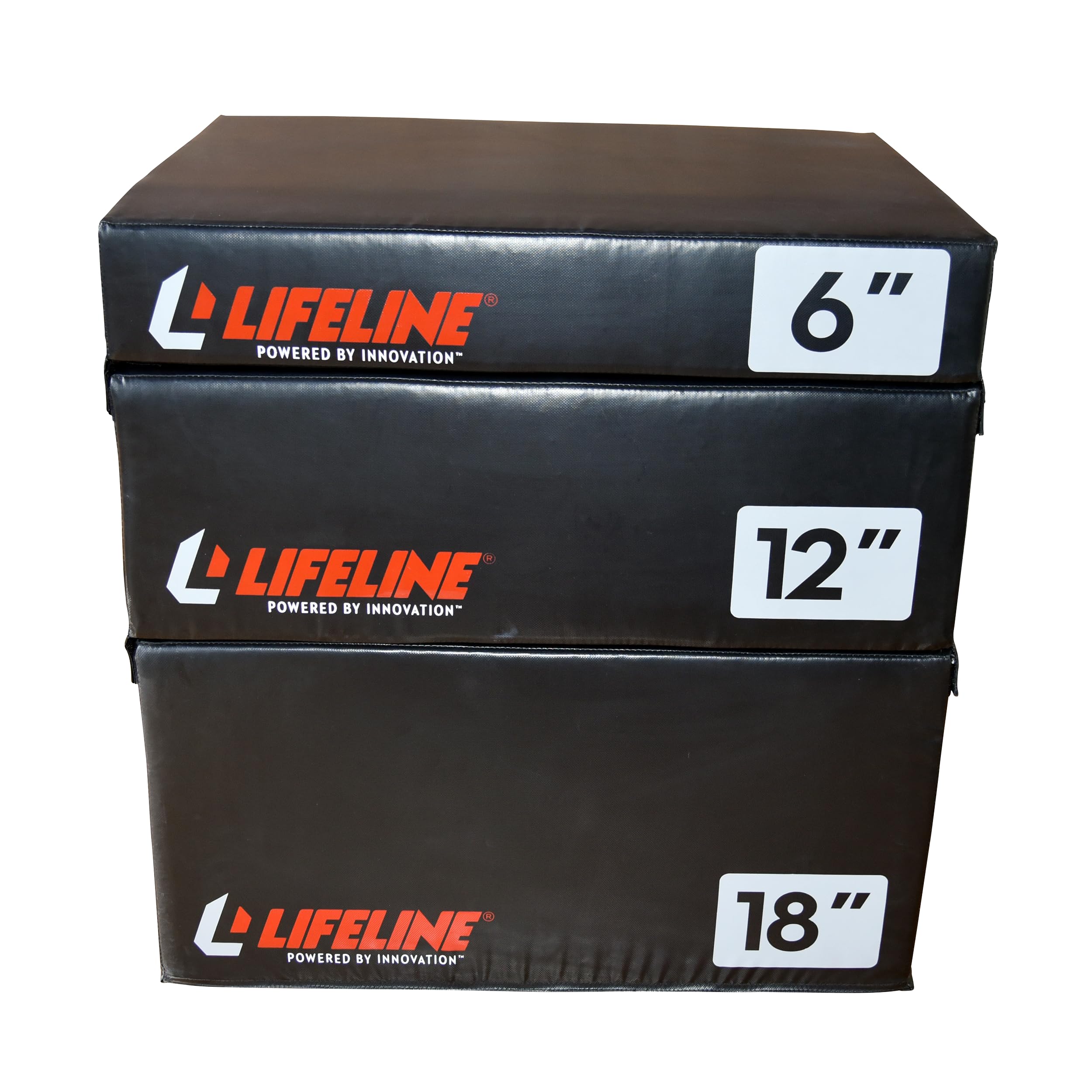 Durable Foam Plyo Box with Vinyl Cover & Handles - Adjustable Height Plyometric Jump Box for CrossFit, HIIT, Home Gym Workouts - Perfect for Box Jumps, Step-Ups & Strength Training Exercises