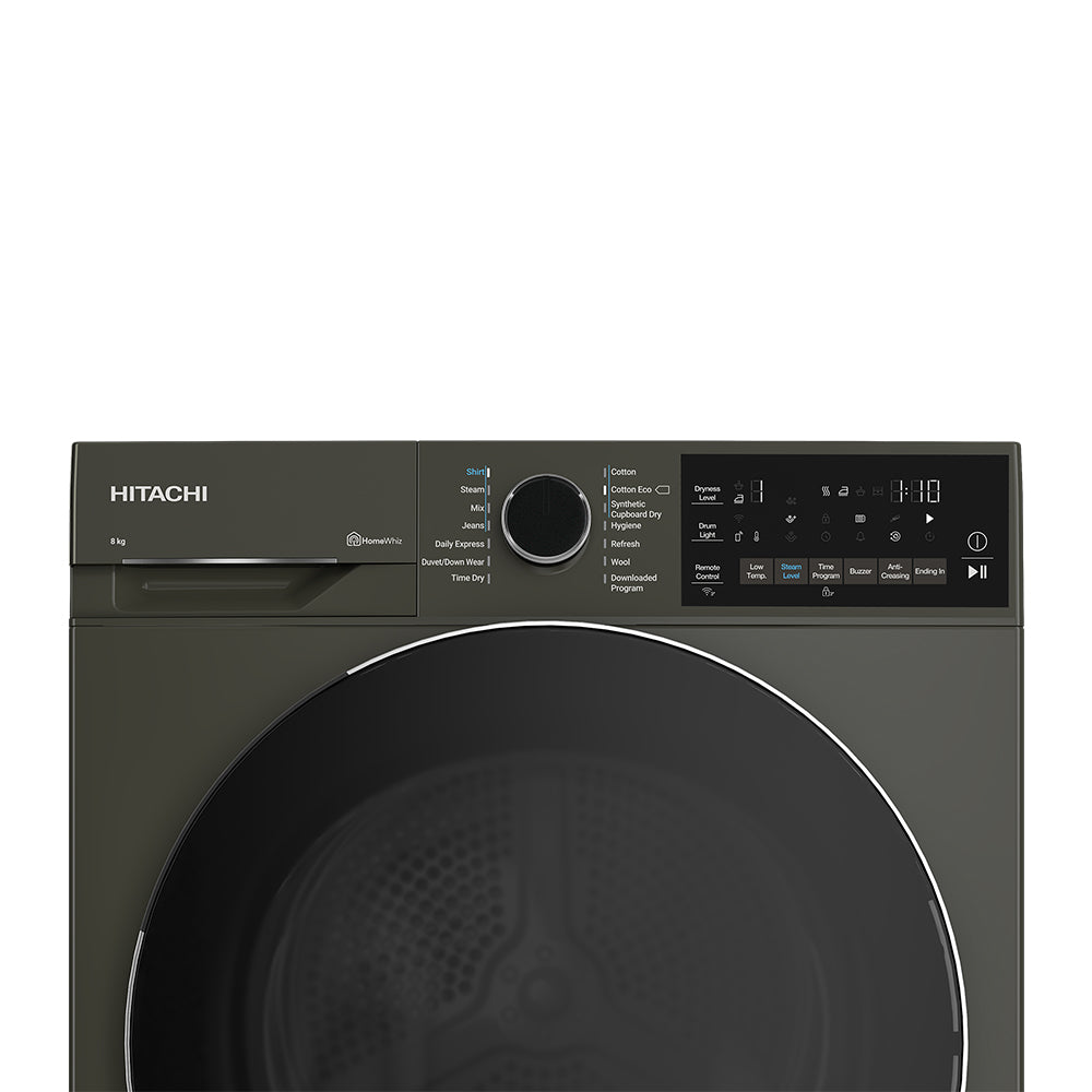 TD 80XFVEM 8KG Heat Pump Dryer - Energy Efficient Laundry Appliance for Home & Apartment Use | Perfect for Small Spaces & Eco-Friendly Drying